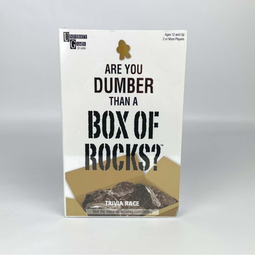 University Games Trivia Rage Box of Rocks Board Game 2 or more Game night gift